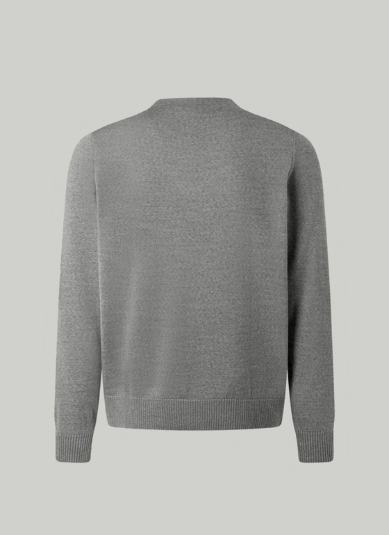 Strick Cardigan 1/1 Arm Shark Skin Frontansicht