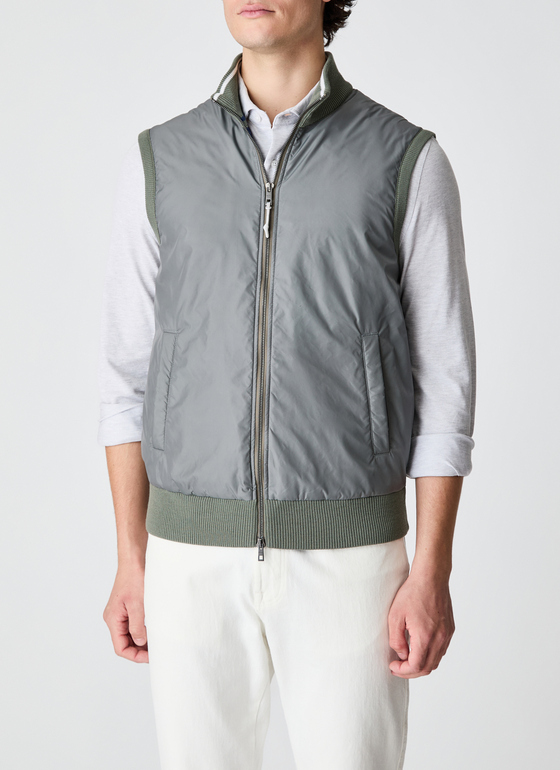 Weste Foggy Teal Frontansicht