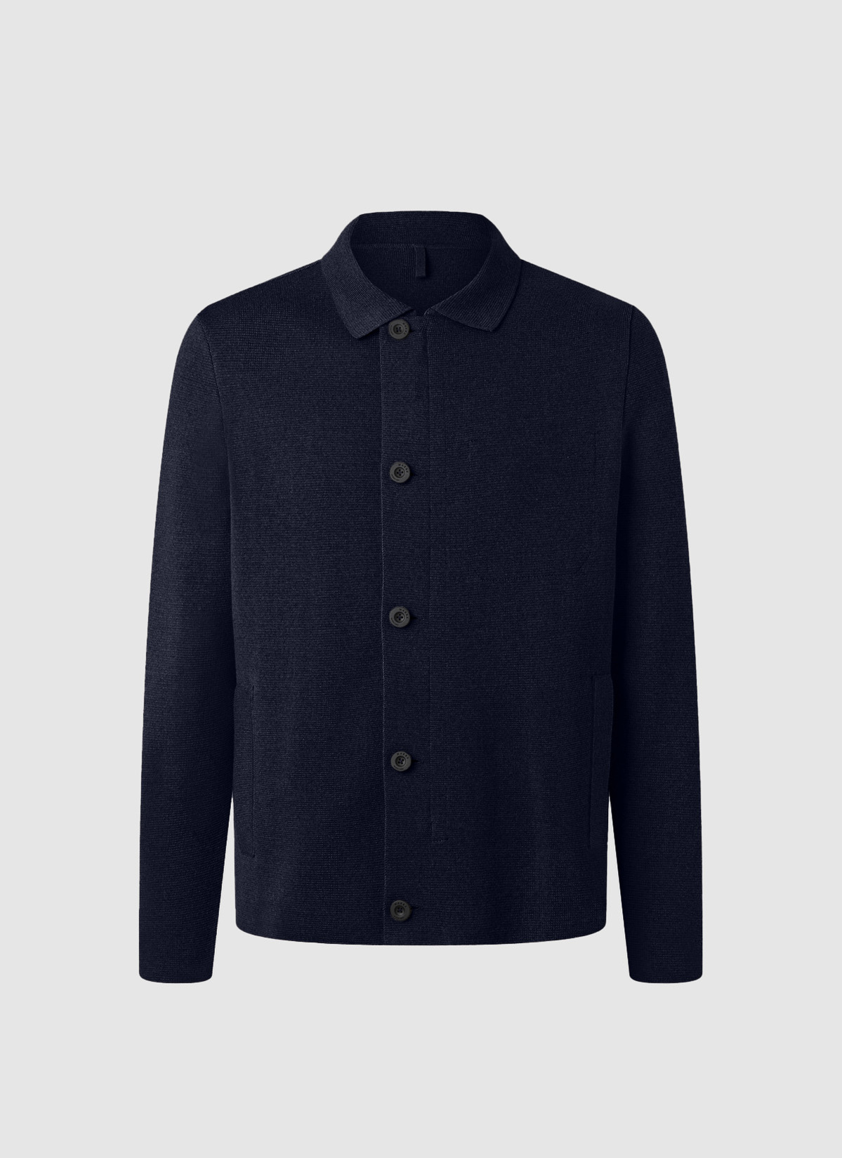 Strickjacke Knopf 1/1 Arm, Navy 