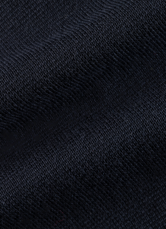 Strickjacke Zip 1/1 Arm Navy Frontansicht