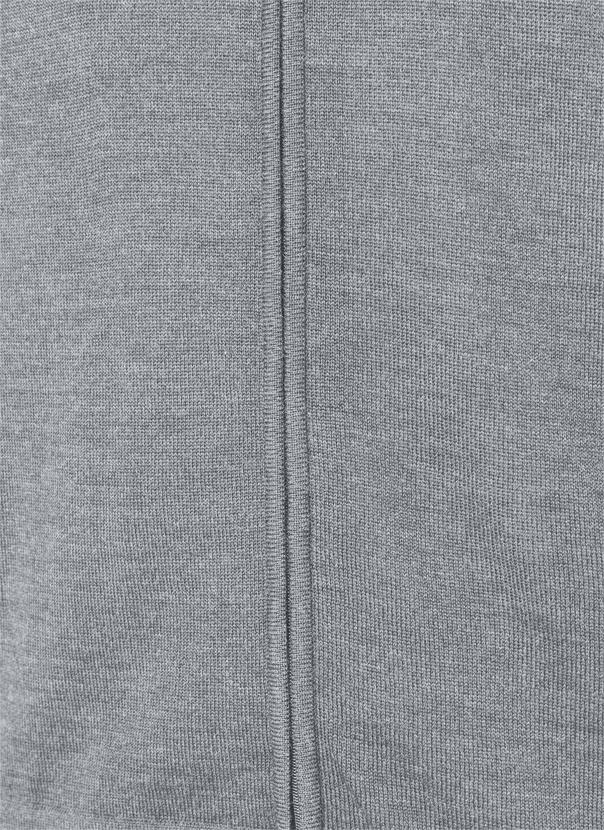 Strickjacke Zip 1/1 Arm, Mercury Grey Detailansicht 1