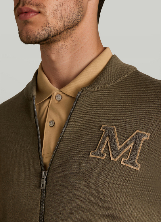 Strick Cardigan 1/1 Arm Fresh Herbs Frontansicht