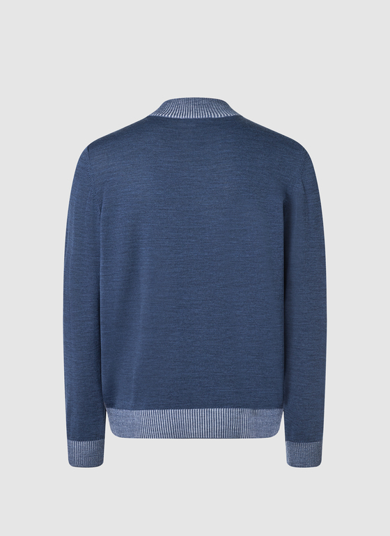 Strick Cardigan 1/1 Arm Deep Sea Frontansicht