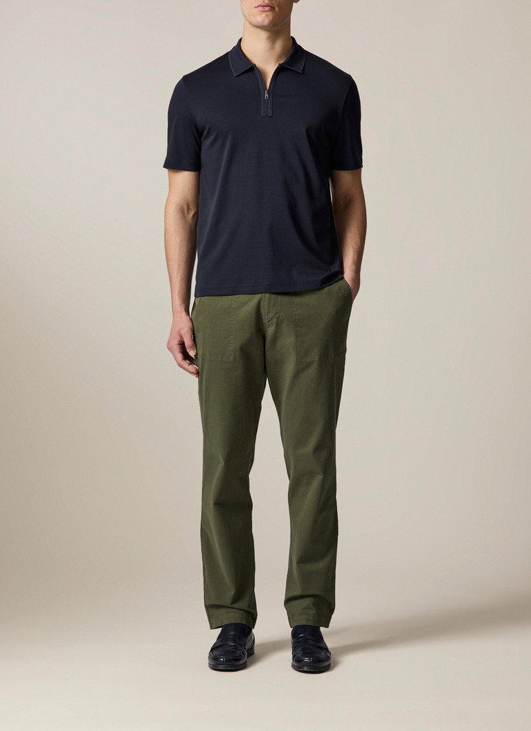 Poloshirt, Navy Detailansicht 2