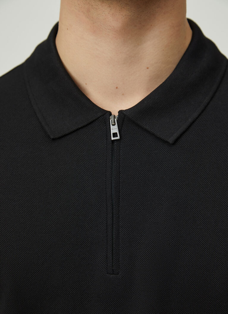 Shirt Polohemd, Black Detailansicht 2