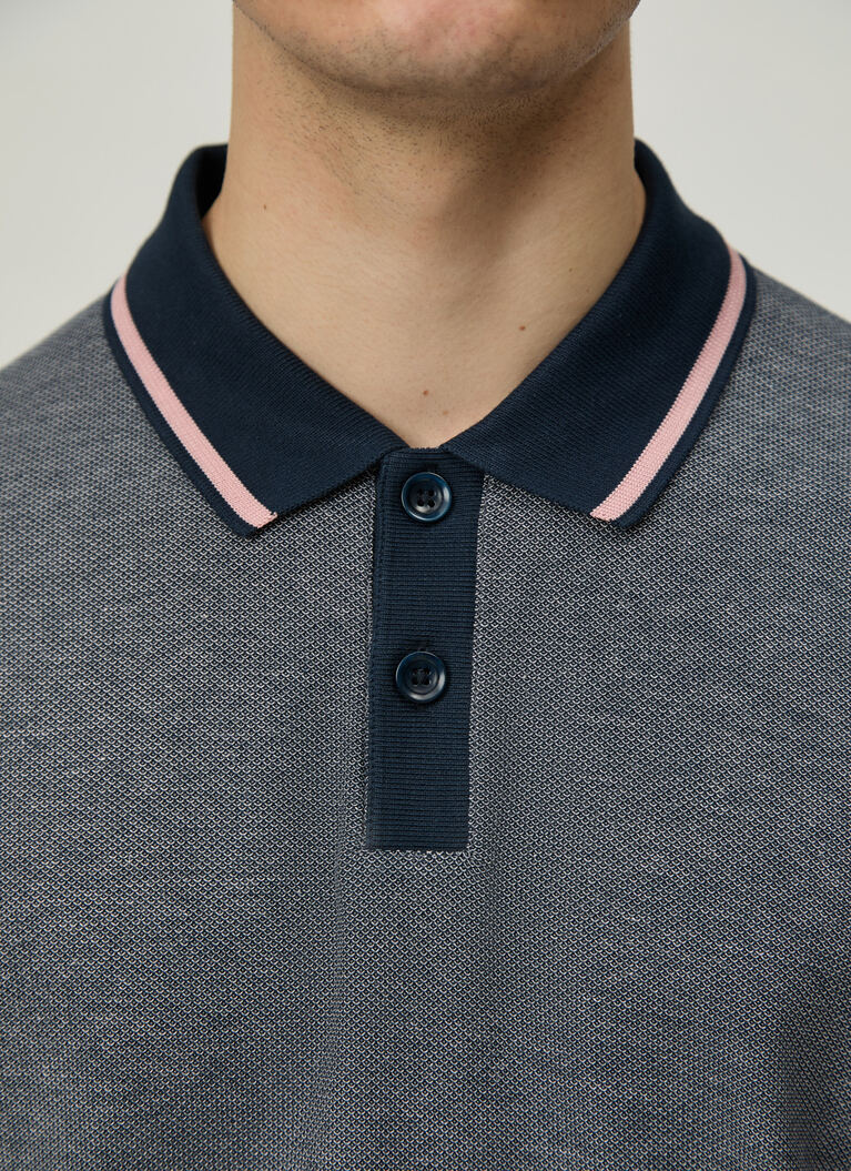 Poloshirt, Pink Marshmallow Detailansicht 1