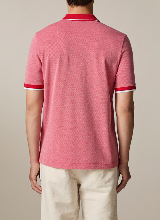 Poloshirt Sangria Frontansicht