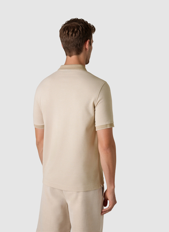 Poloshirt Light Almond Frontansicht