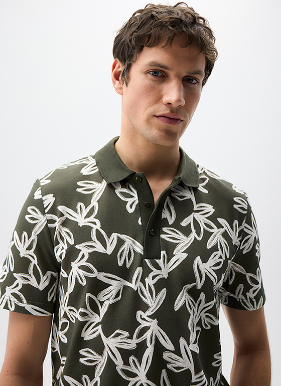 Shirt Polohemd Grape Leaf Frontansicht