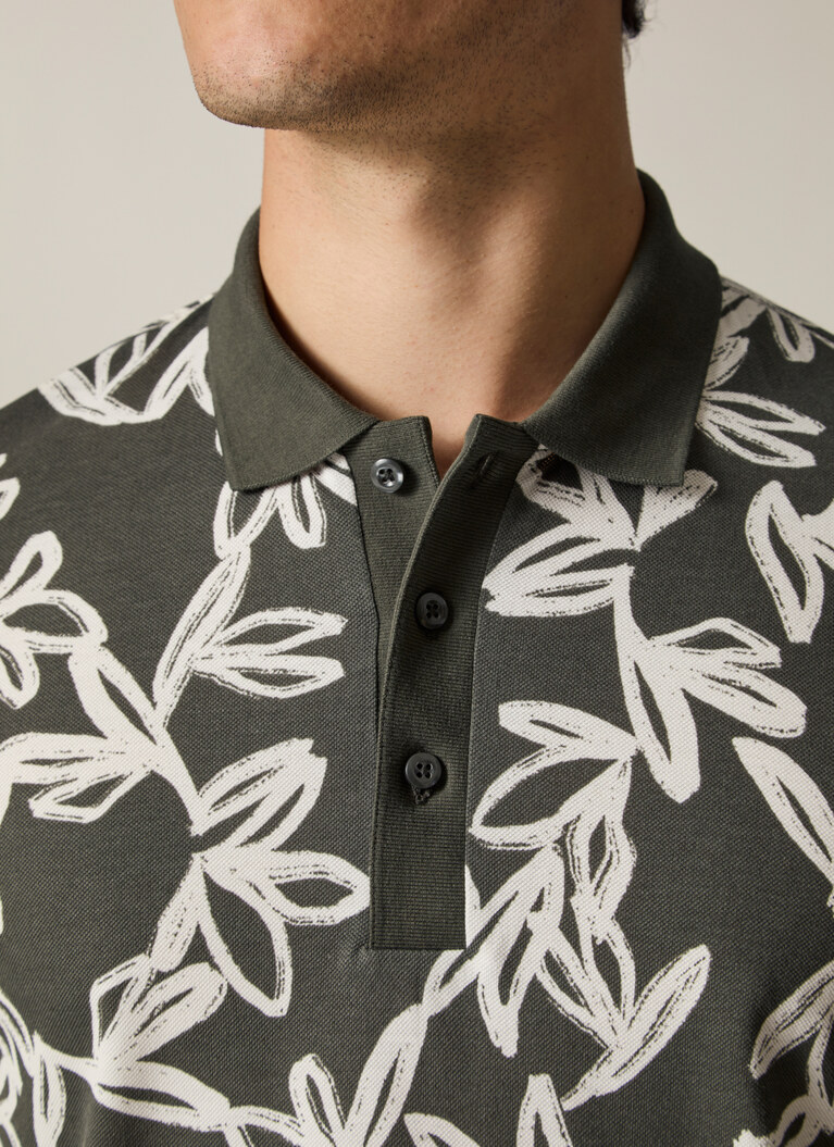 Shirt Polohemd, Grape Leaf Detailansicht 2