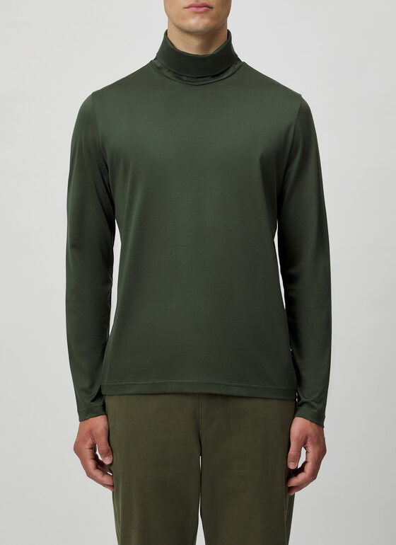 Longsleeve 1/1 Arm Dark Green Frontansicht