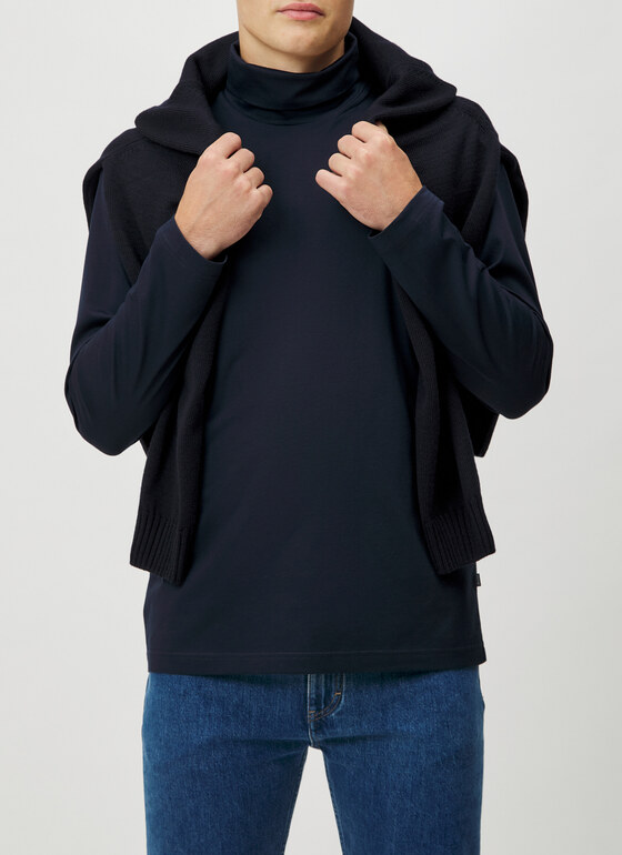 Longsleeve 1/1 Arm Navy Frontansicht