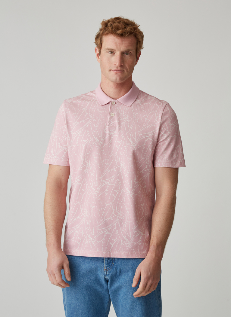 Poloshirt, Knopf 1/2 Arm, Light Rosa Detailansicht 1