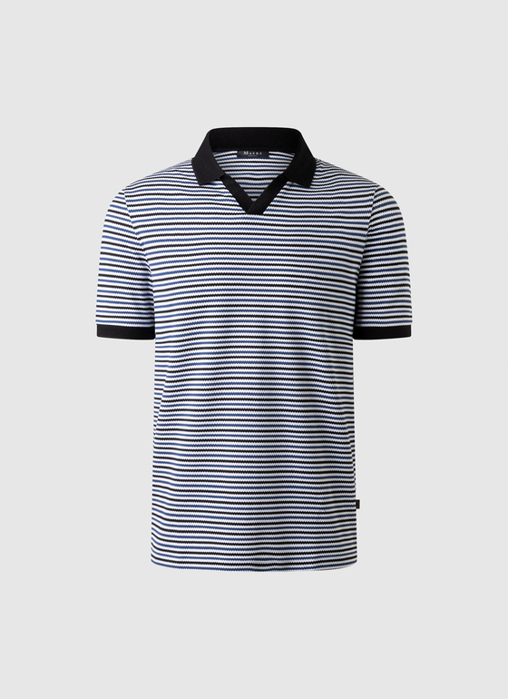 Poloshirt Medium Blue Frontansicht