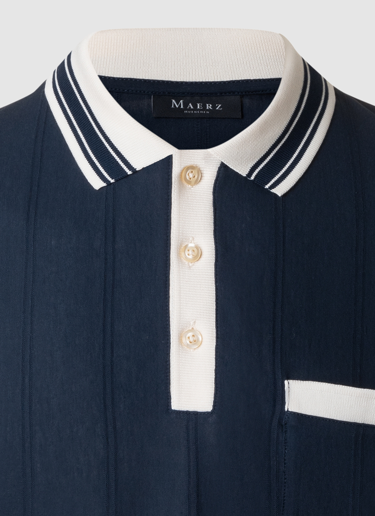 Poloshirt, Dawn Blue Detailansicht 1