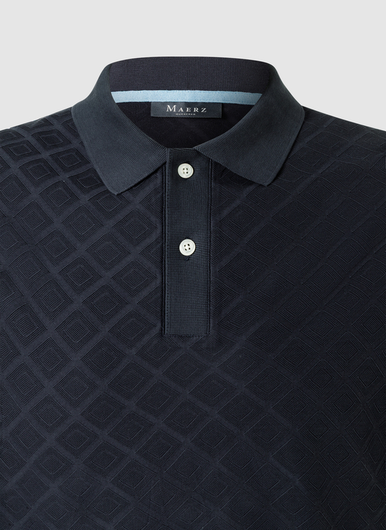 Poloshirt Navy Frontansicht