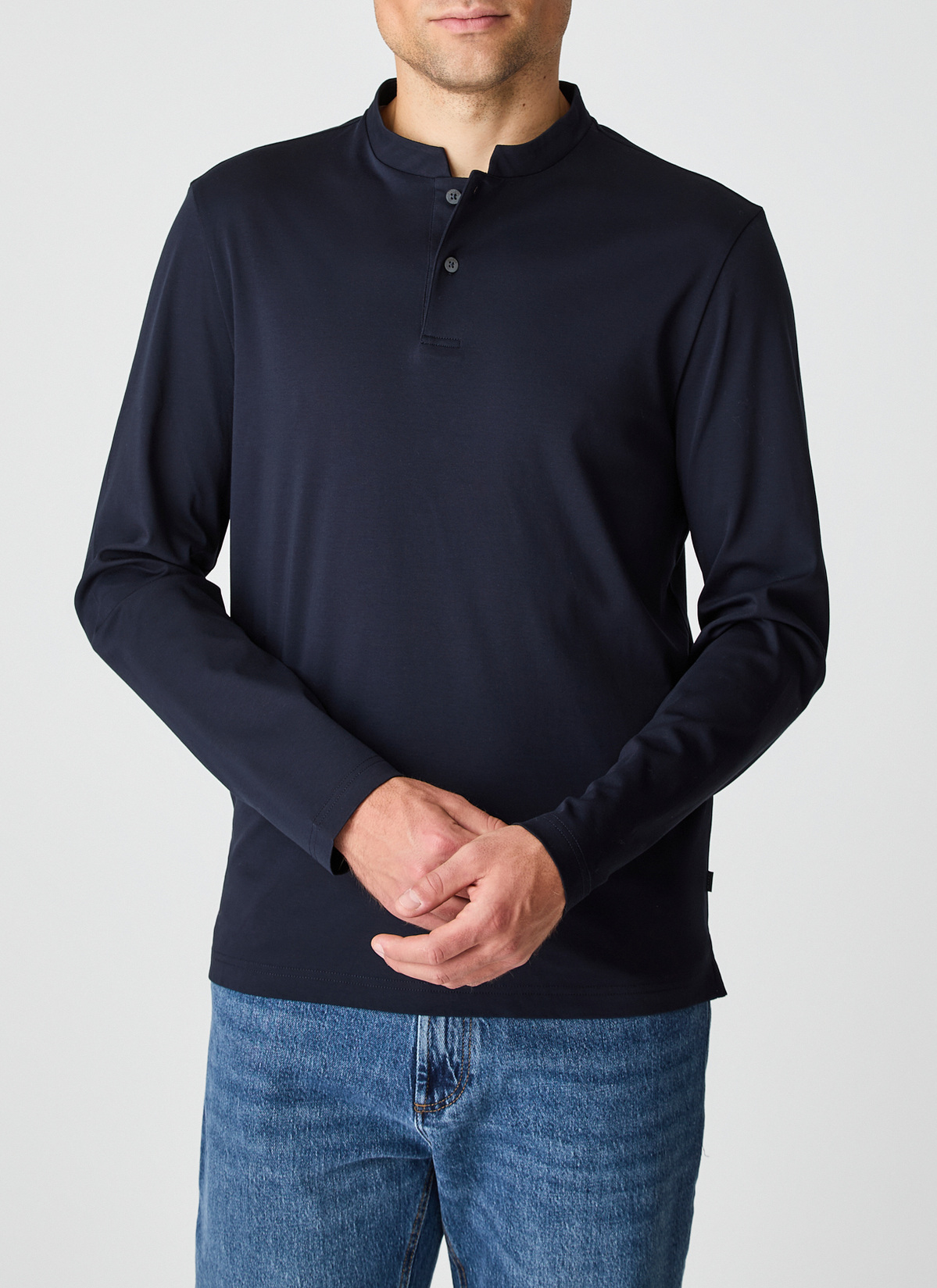 Longsleeve 1/1 Arm, Navy Detailansicht 1