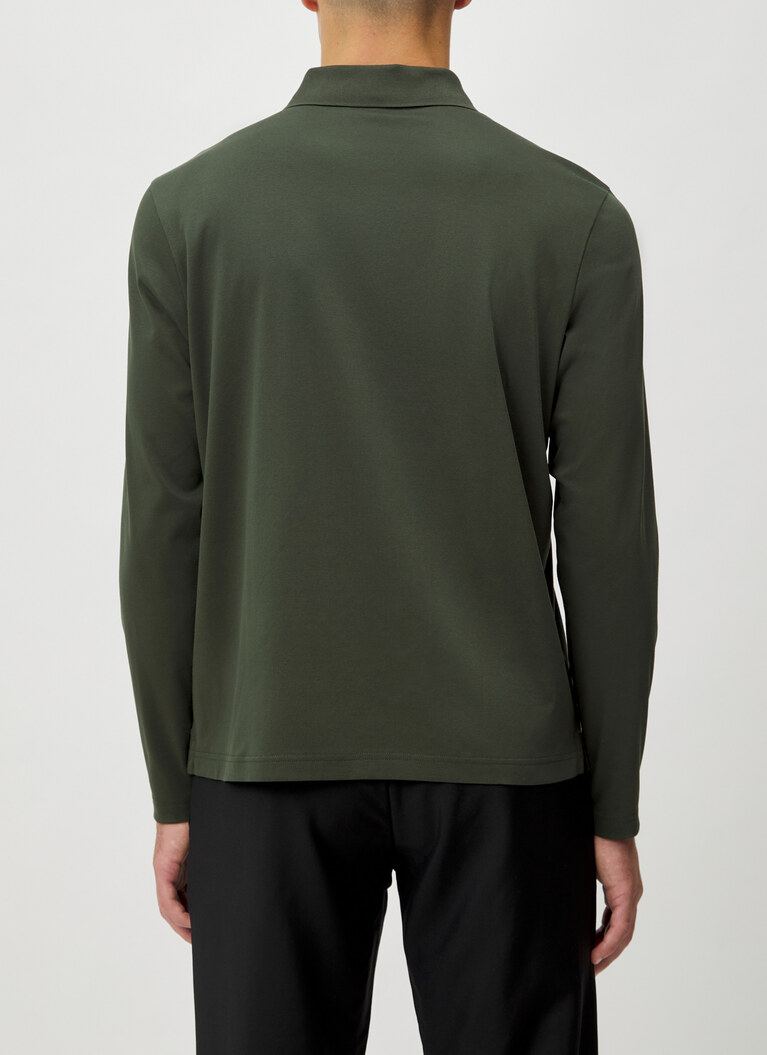 Poloshirt, Dark Green Rückansicht