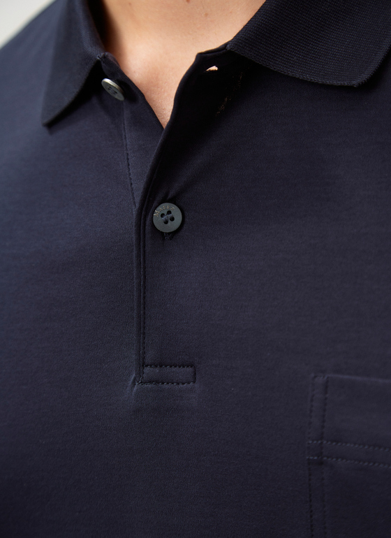 Poloshirt Navy Frontansicht