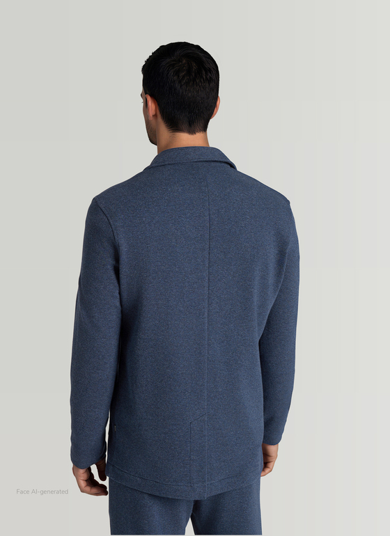 Strick Blazer Nimes Blue Frontansicht