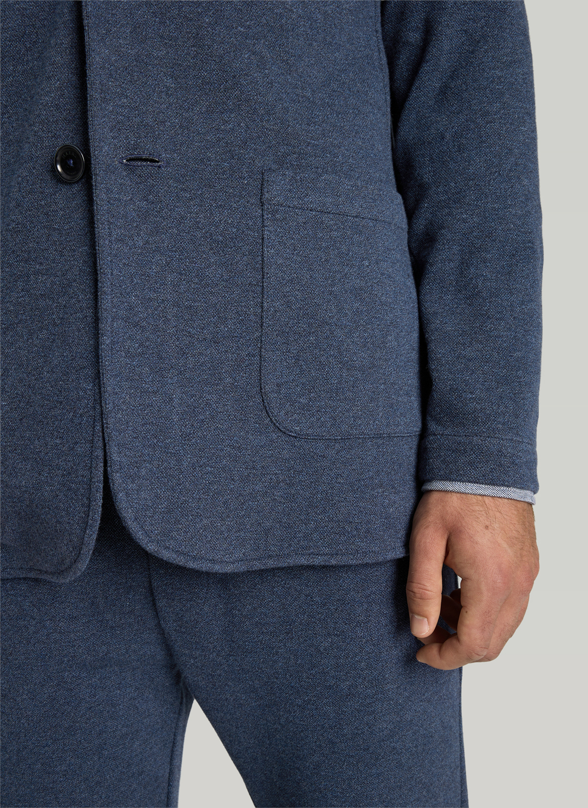 Strick Blazer, Nimes Blue Detailansicht 1