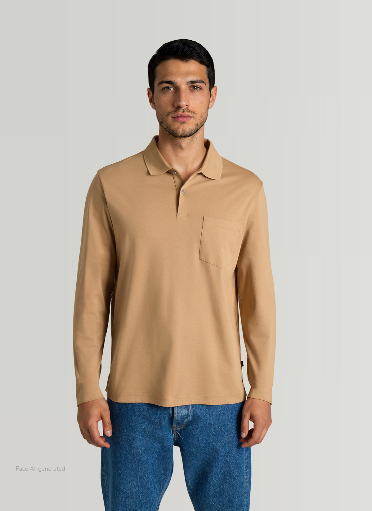Poloshirt 1/1 Arm, Pumpkin Spice Frontansicht