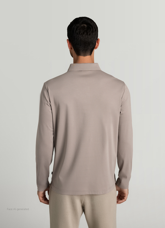 Poloshirt 1/1 Arm Cedar Wood Frontansicht