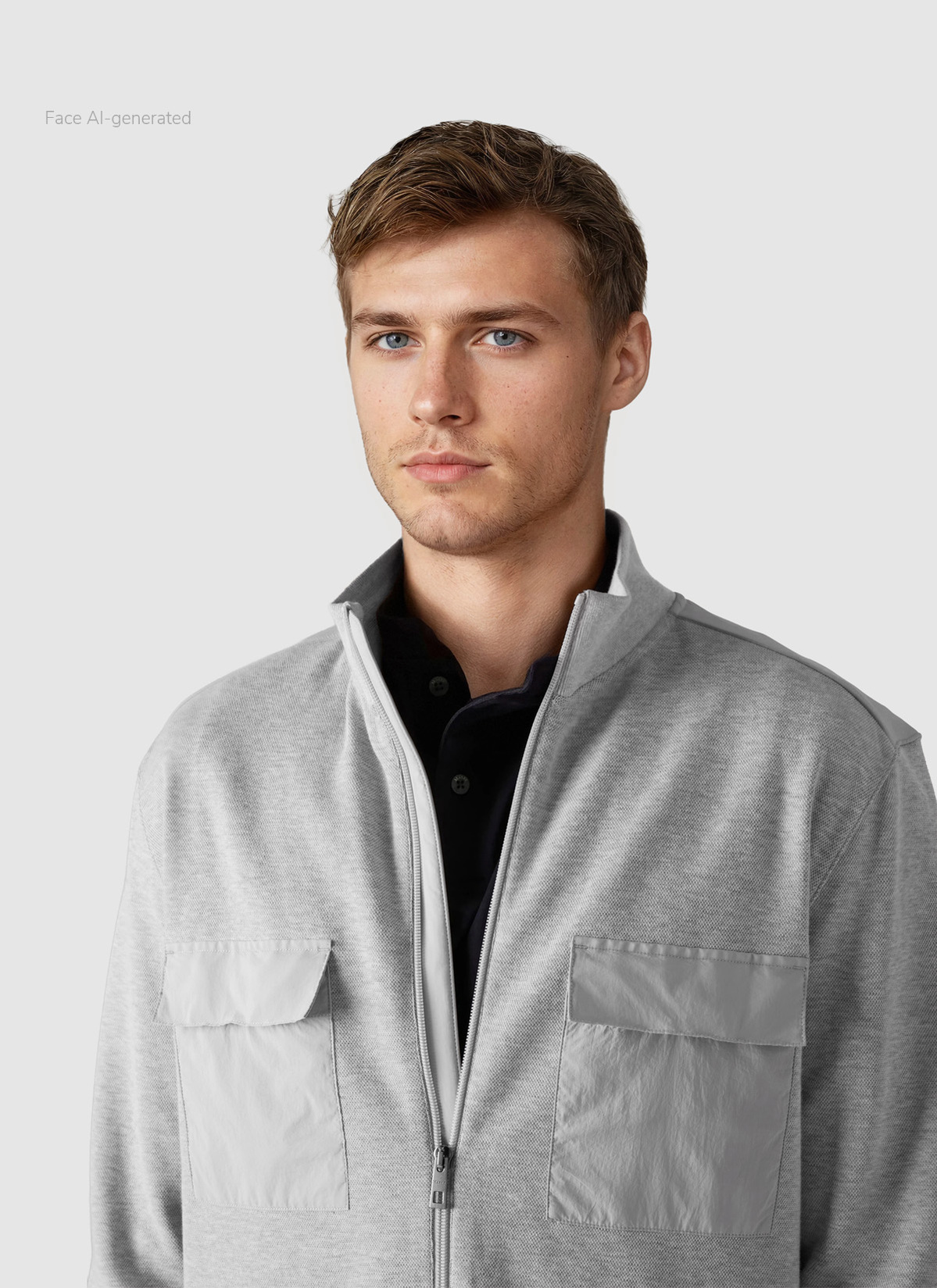 Jacke Wirk, Clear Silver Detailansicht 1