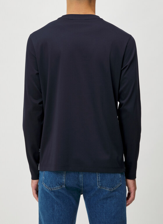 Longsleeve 1/1 Arm Navy Frontansicht