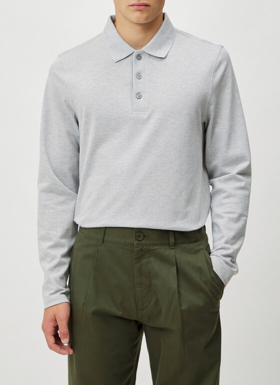 Shirt Polohemd Zip Foggy Valley Frontansicht