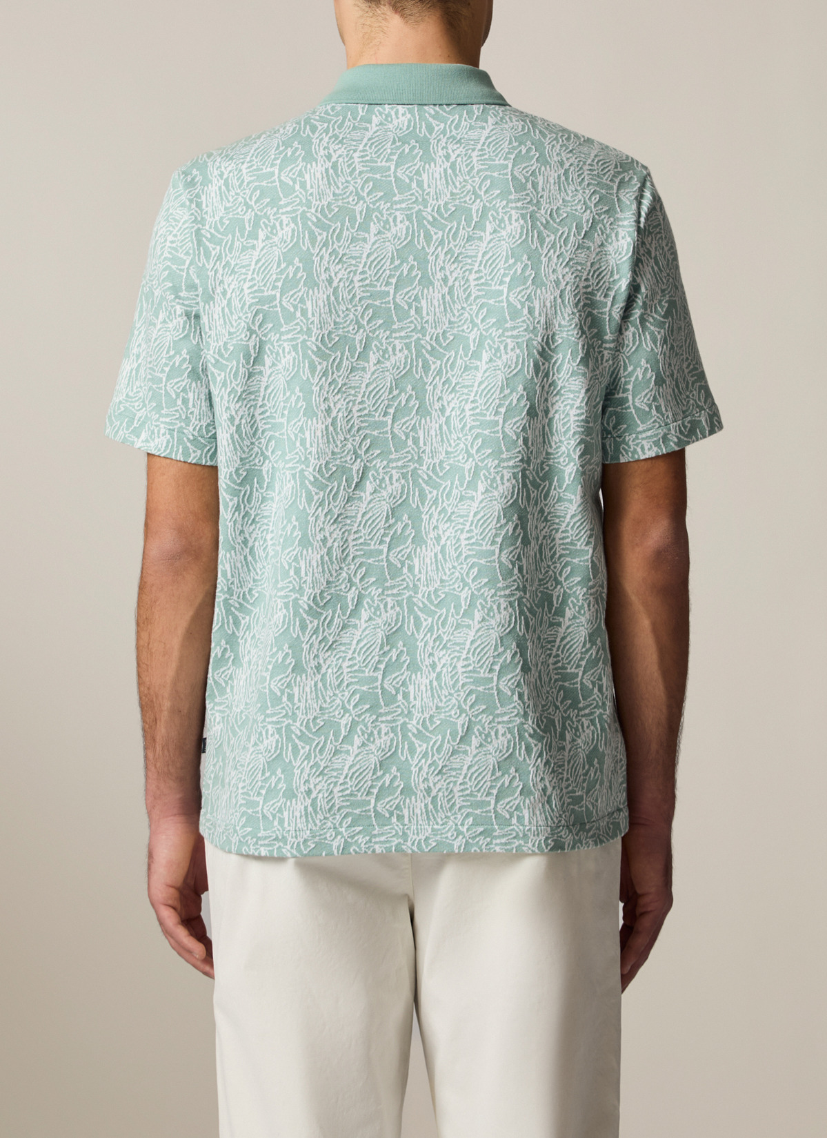 Shirt Polohemd, Iced Mint Rückansicht