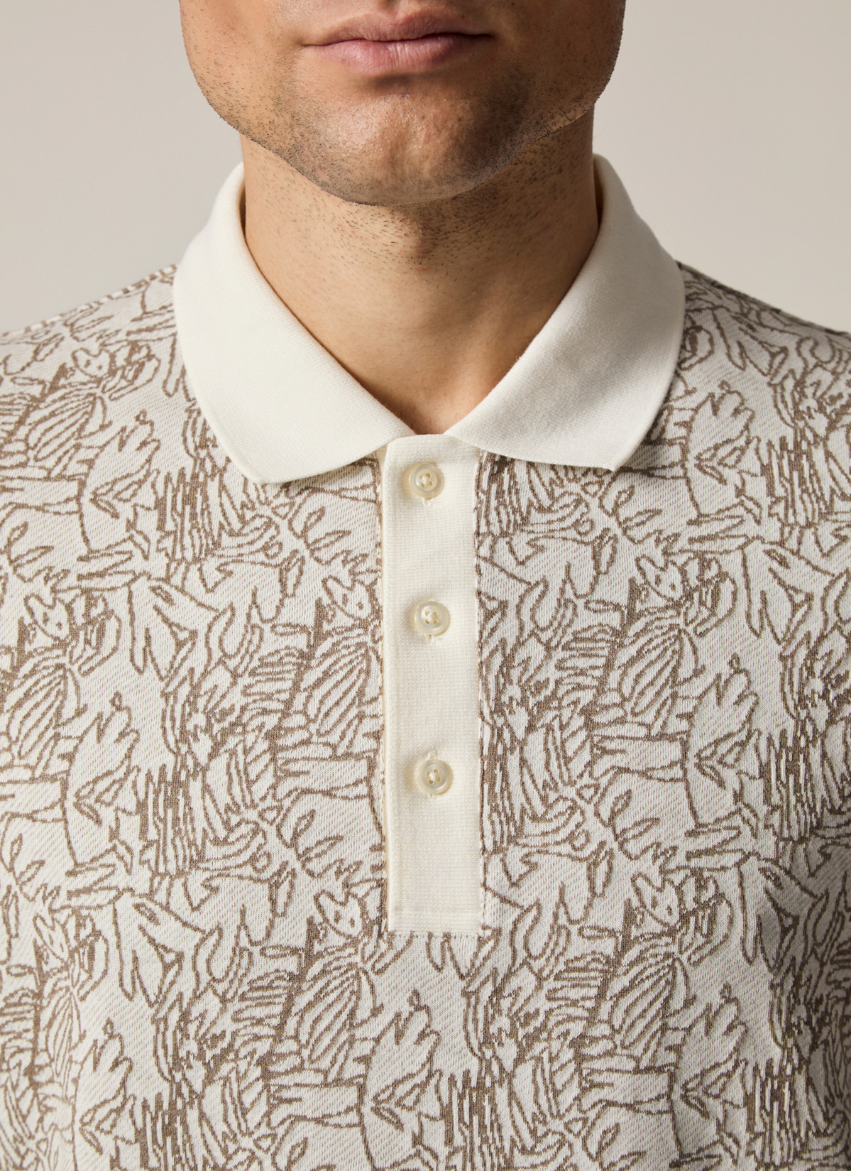 Shirt Polohemd, Off White Detailansicht 1