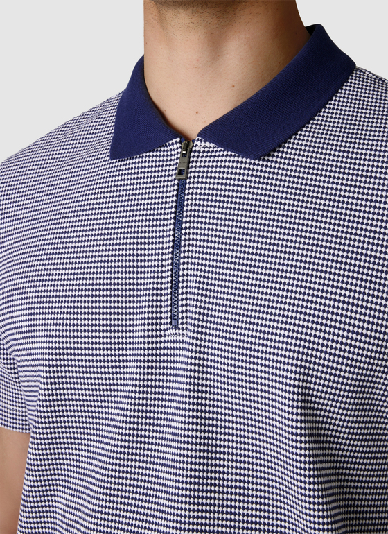 Shirt Polohemd Dawn Blue Frontansicht