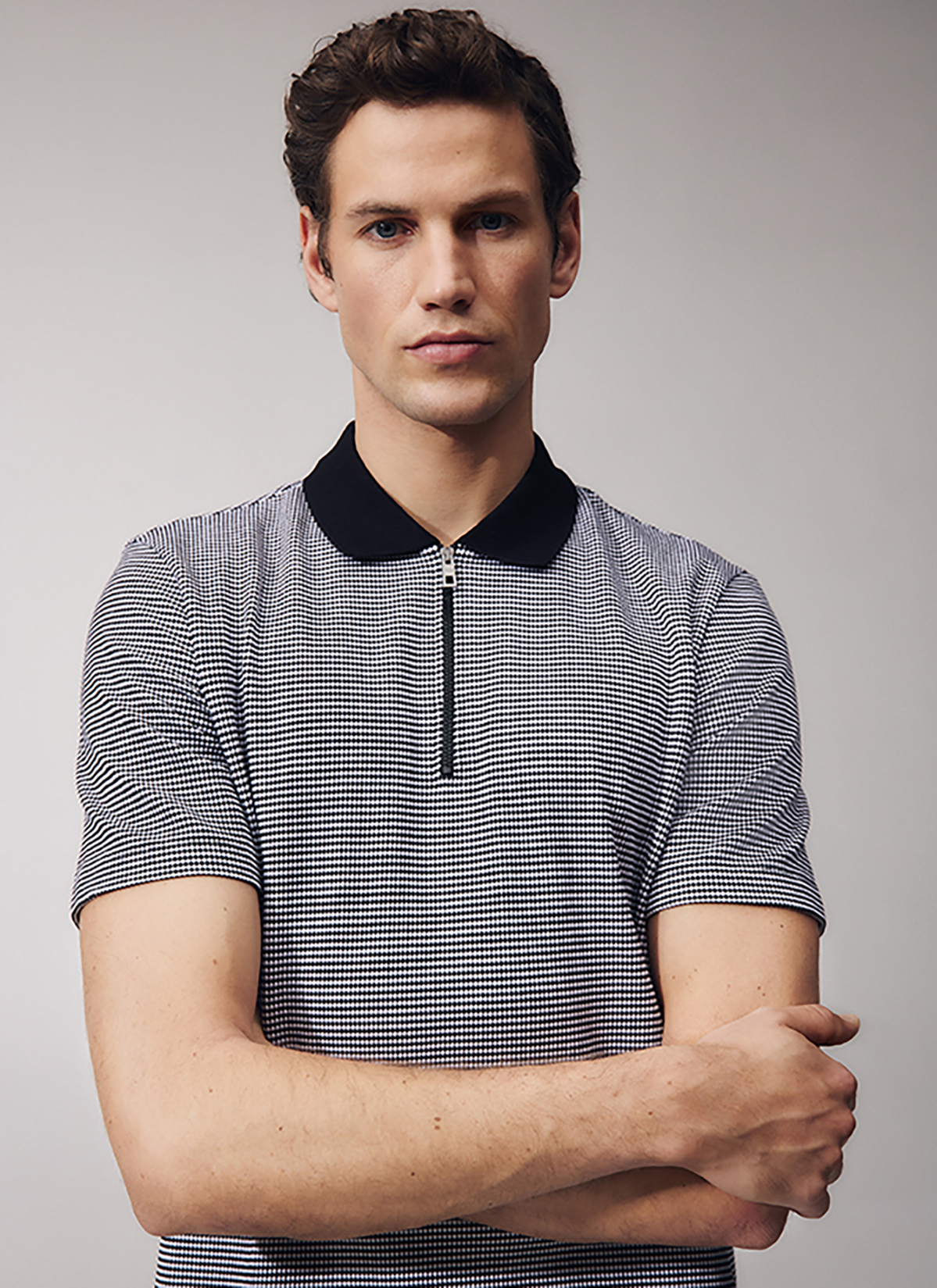Shirt Polohemd, Black Frontansicht