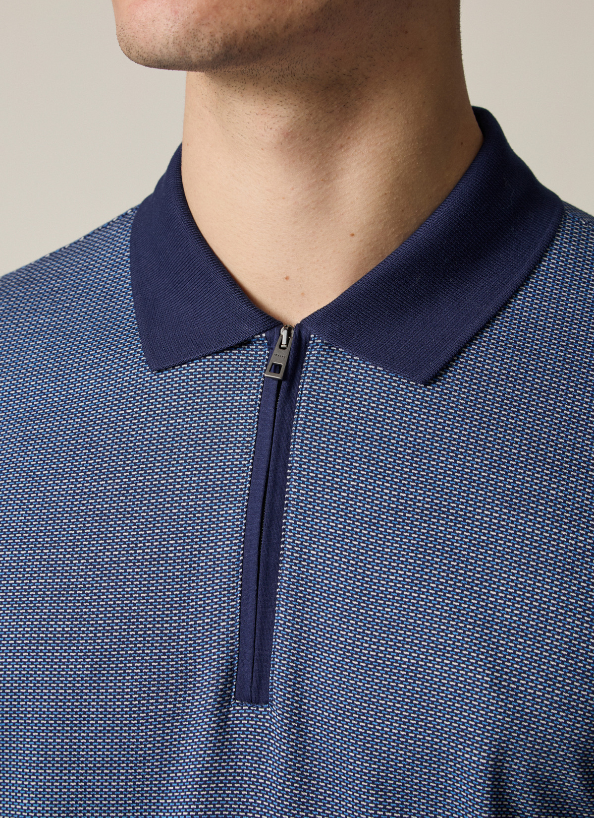 Shirt Polohemd, Navy Detailansicht 1