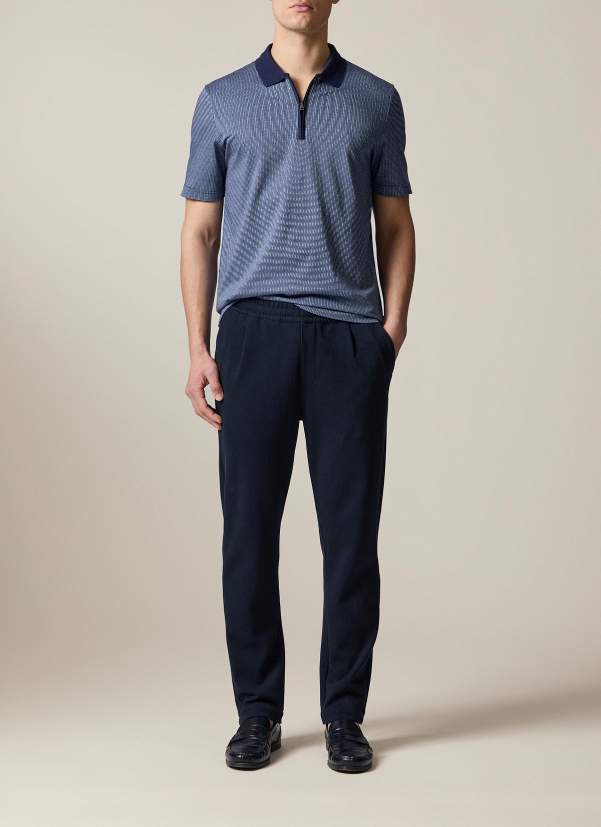 Shirt Polohemd, Navy Detailansicht 2