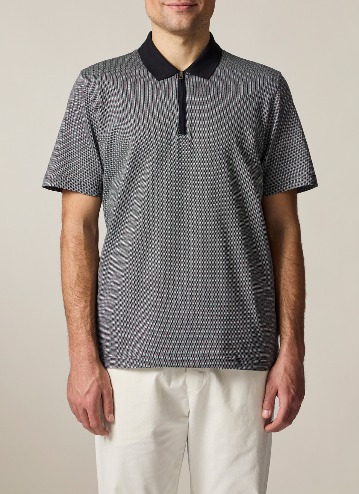 Shirt Polohemd, Black Frontansicht