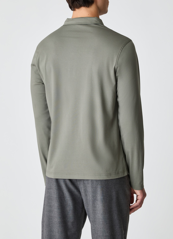 Poloshirt Foggy Teal Frontansicht