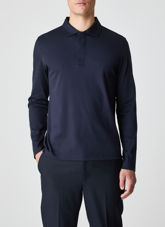 Poloshirt Navy Frontansicht