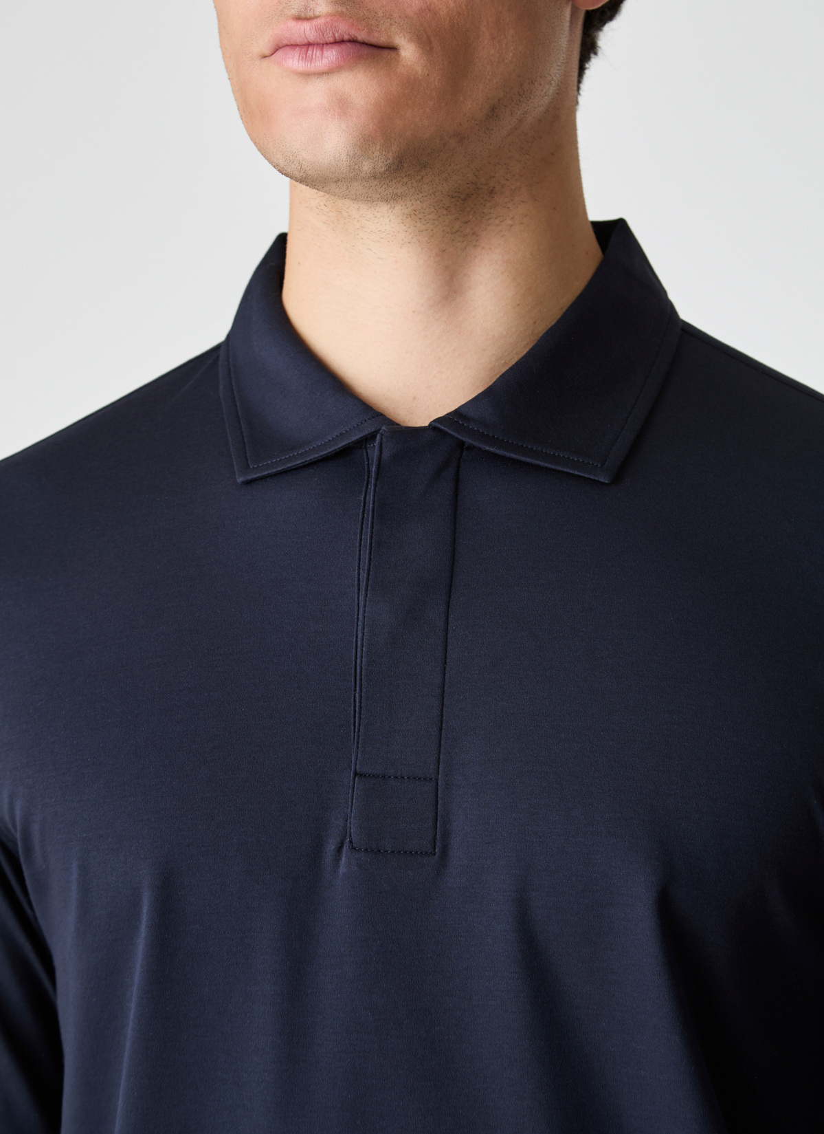 Poloshirt, Navy Detailansicht 2