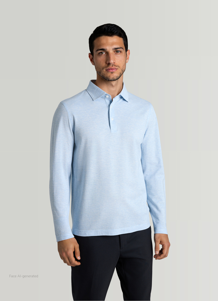 PoloshirtPolar Blue Frontansicht