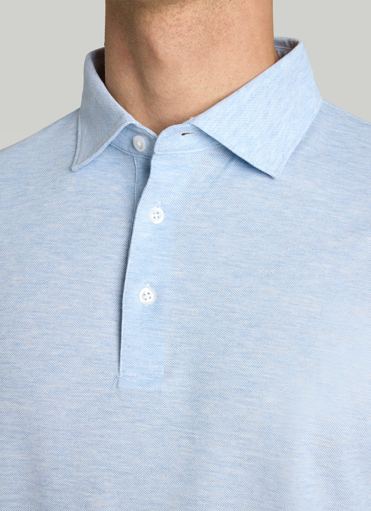 Shirt Polohemd, Polar Blue Detailansicht 1
