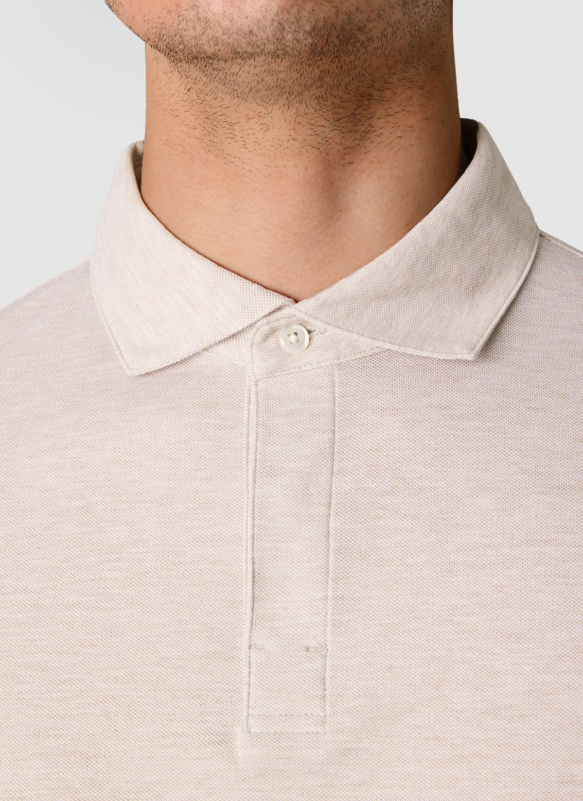 Poloshirt, Frappuccino Detailansicht 1