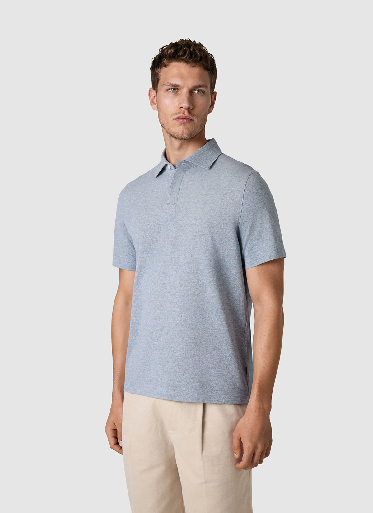 Poloshirt, Deep Sea Frontansicht