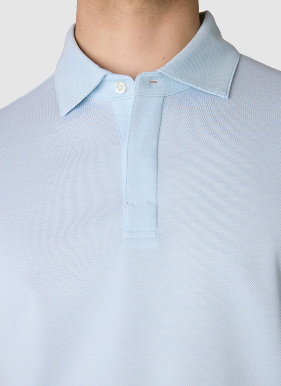 Poloshirt Bright Aqua Frontansicht