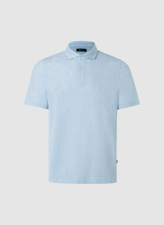 Poloshirt Bright Aqua Frontansicht