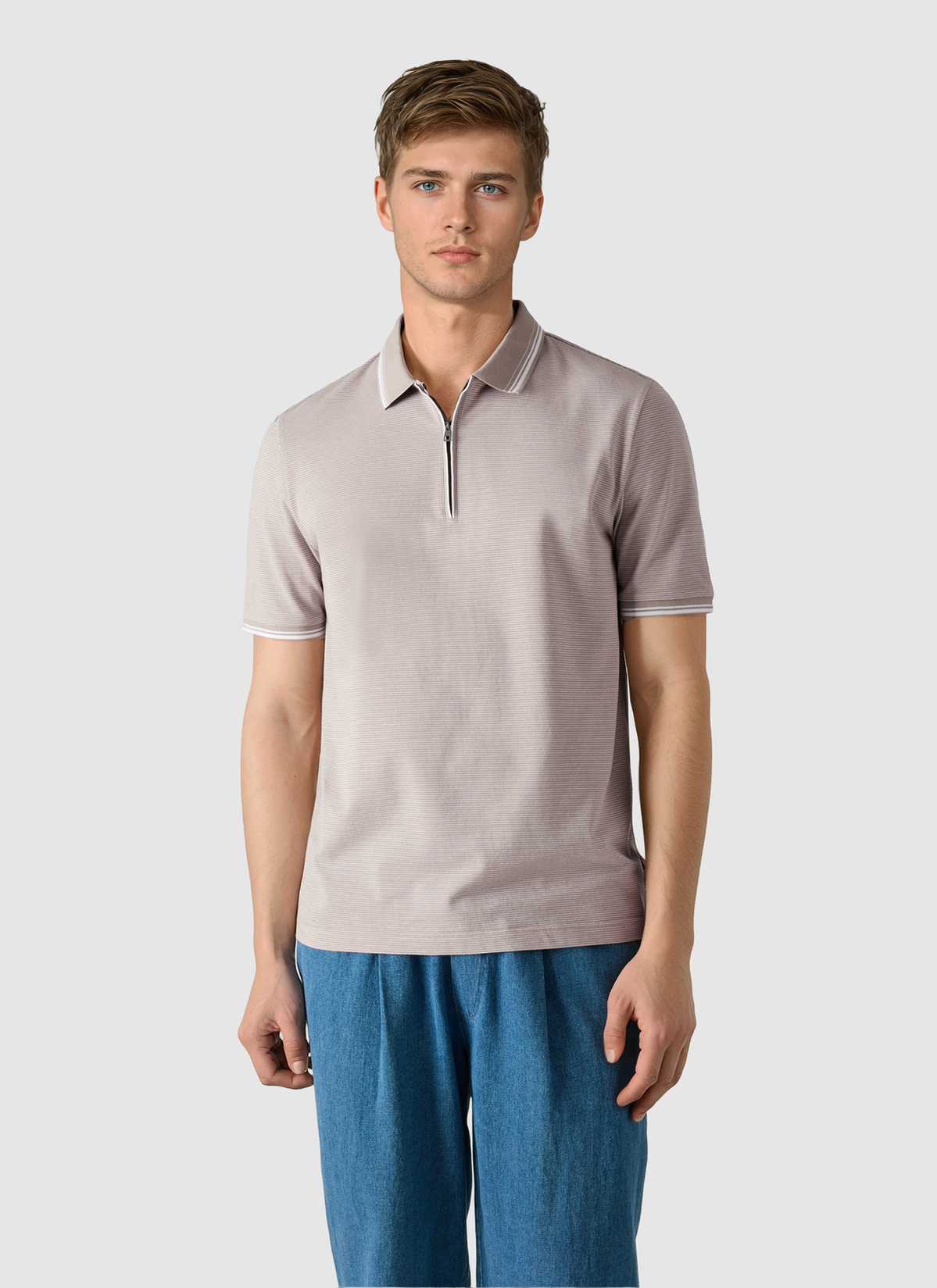 Poloshirt, Frappuccino Frontansicht