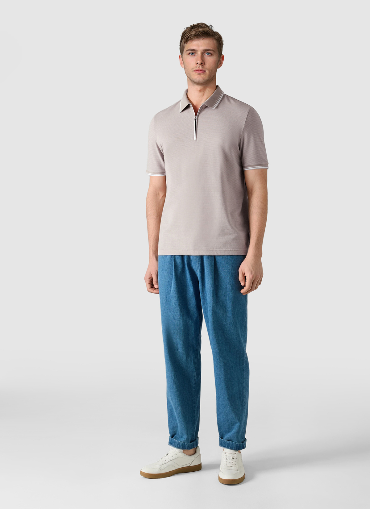 Poloshirt, Frappuccino Detailansicht 2