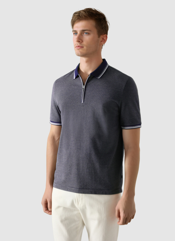 Poloshirt Dawn Blue Frontansicht