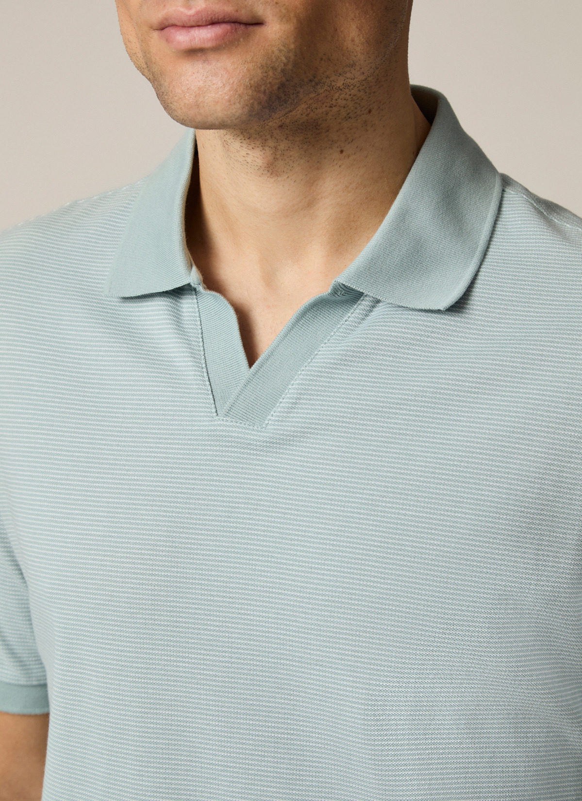 Poloshirt, Iced Mint Detailansicht 1